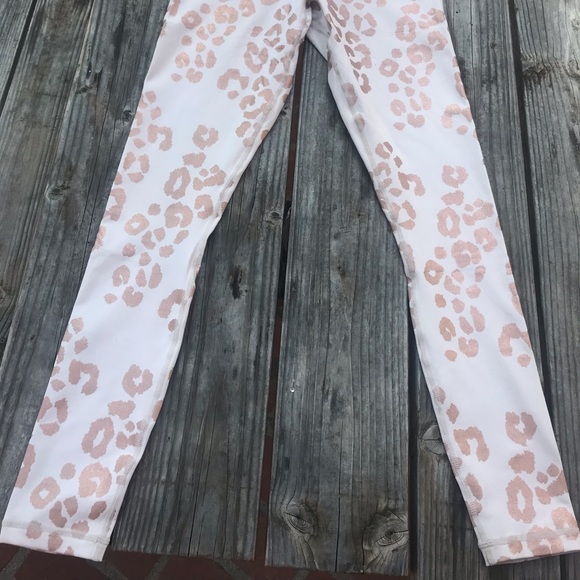 Rose gold leopard spiritual gangster leggings. - Picture 5 of 14